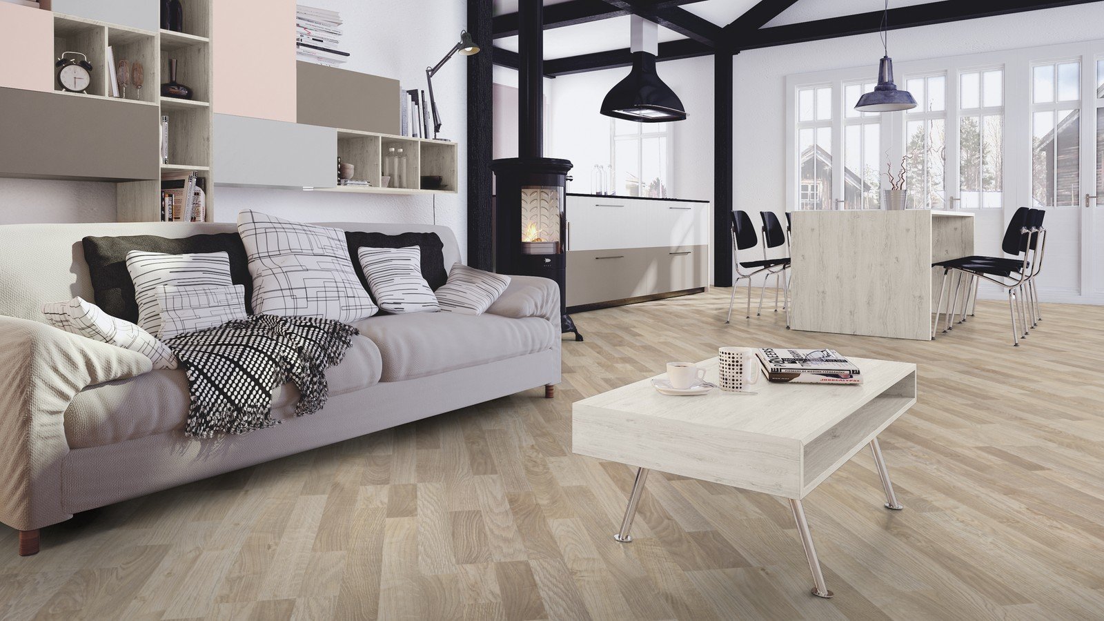 Parquet stratifié 8MM Oak Mykonos – Image 2